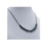 ShikShok Ambrosia Necklace, Oxidized Finish with Turquoise